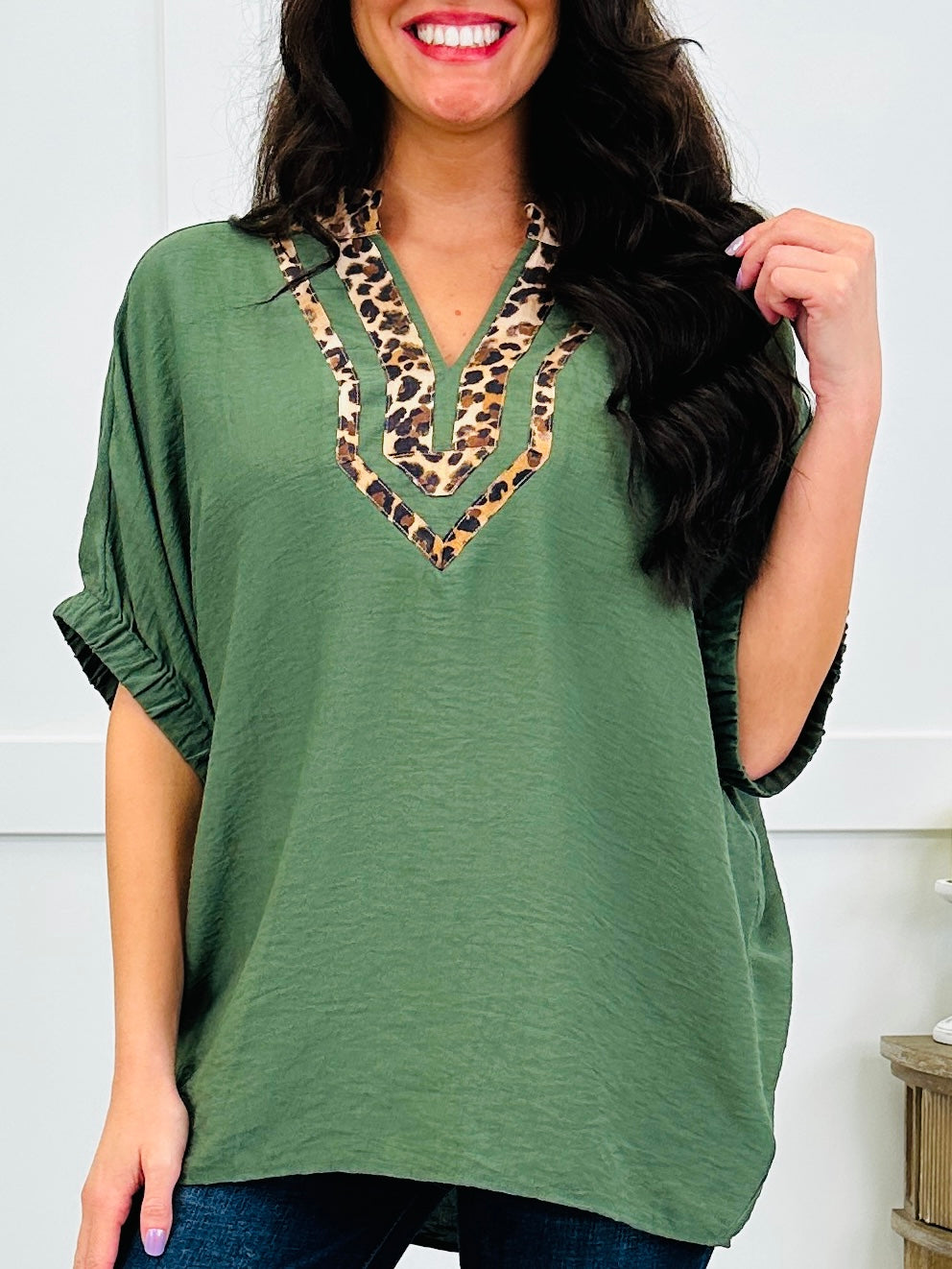 Wild Beauty Top In Olive