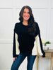 Mixed Stitch Sweater In Black