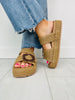 Coastal Crafted Sandals In Tan Raffia
