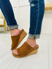 Unapologetically Confident Wedges In Tobacco Suede