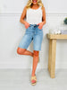 Judy Blue Bermuda Bliss Vintage Washed Bermuda Shorts