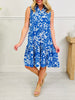 The Gone Coastal Dress In Santorini Print