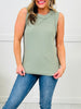 Basic Babe MOCO Exclusive Design Tank Top In Sage