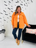 DOORBUSTER! Breezy Commute Shacket in Lt Orange