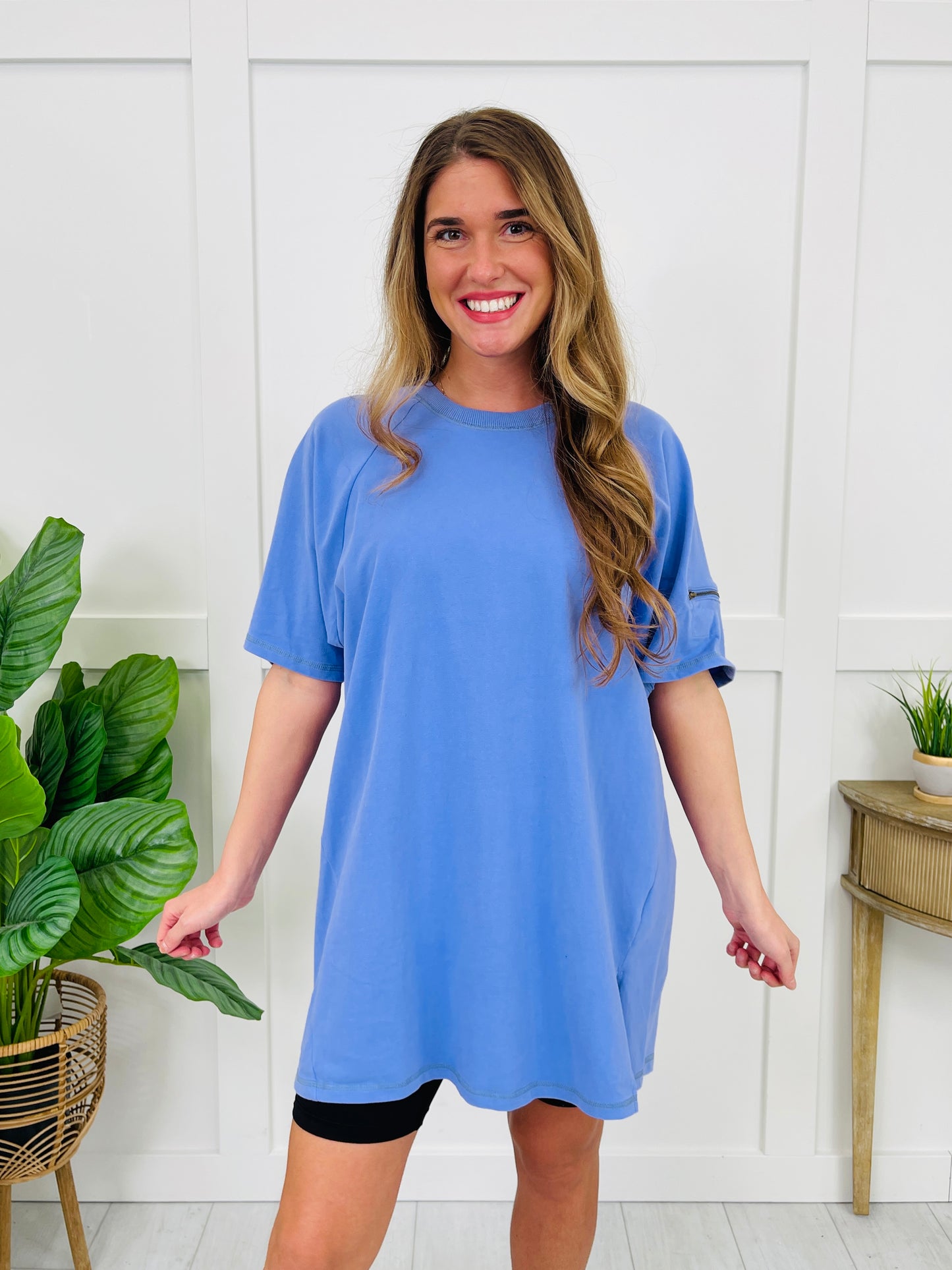 Half Zipped Heartbeat Top In Multiple Colors