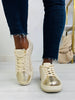 On The Bright Side Sneakers In Gold