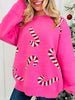Candy Cane Cutie Sweater In Multiple Colors