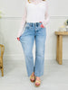 All Eyes on Me Tummy Control Wide Leg Cropped Jeans