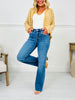 At The Front Wide Leg Tummy Control Jeans