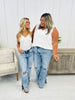 Risen Side by Side Straight Leg Jeans in Reg/Curvy