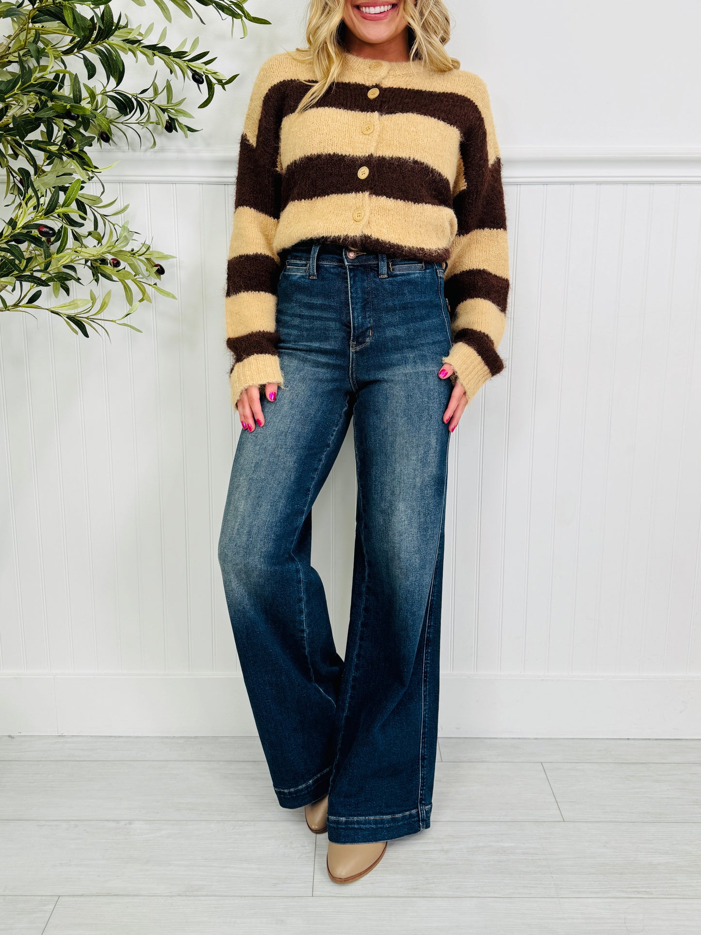 Judy Blue The One For Me Retro Wide Leg Jeans