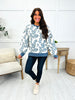 Faded Florals Sweatshirt In Denim