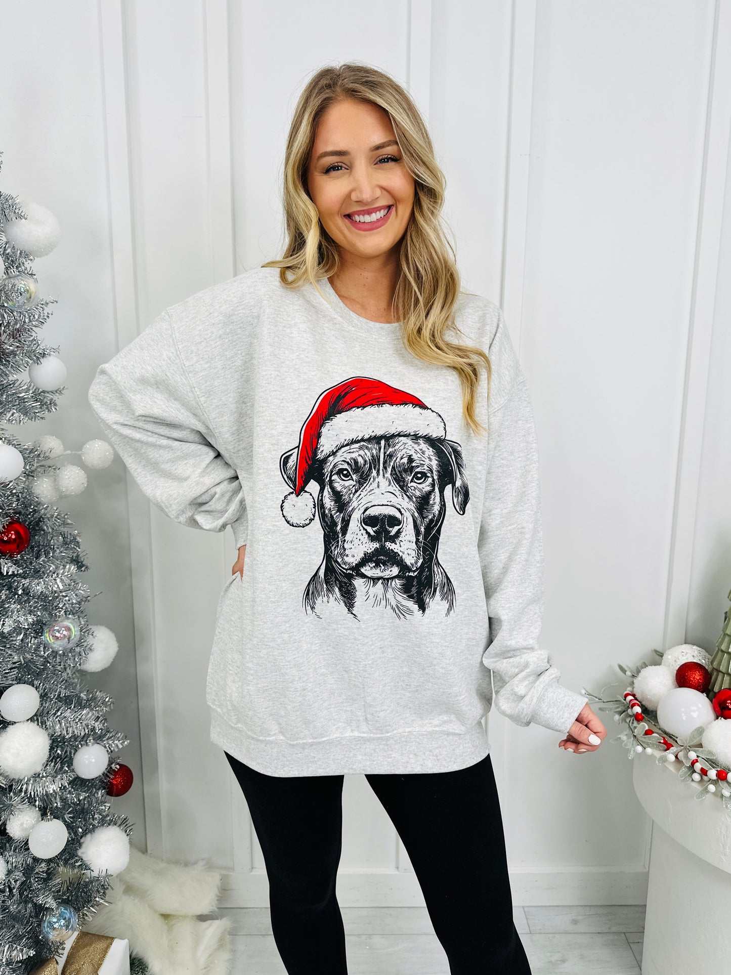Jolly Pit Bull Graphic Crewneck Sweatshirt