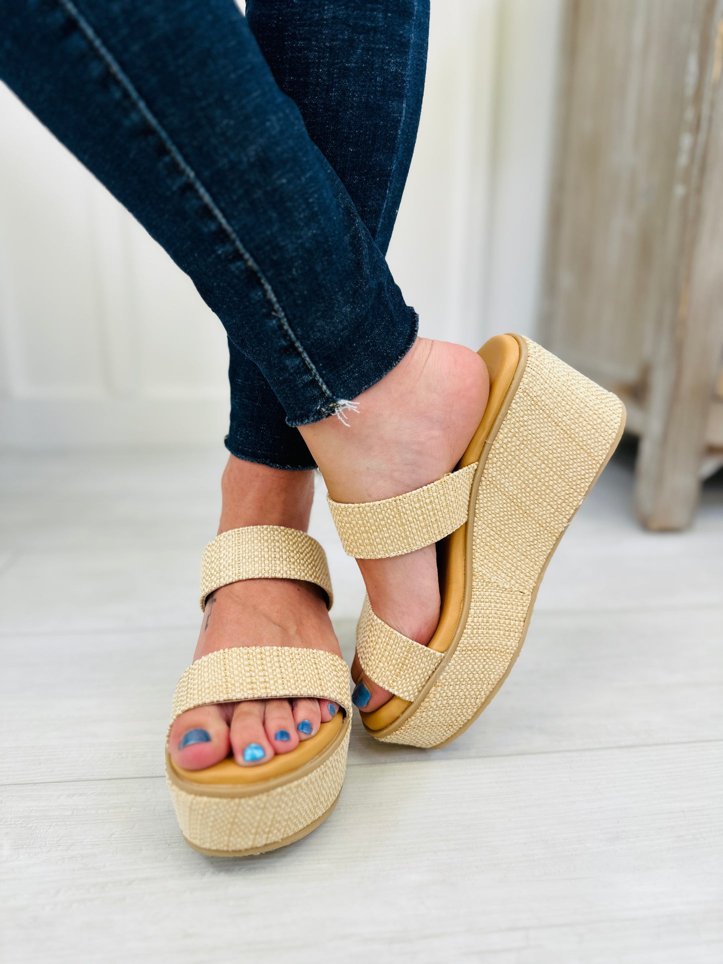 Strapped In For Love Wedges