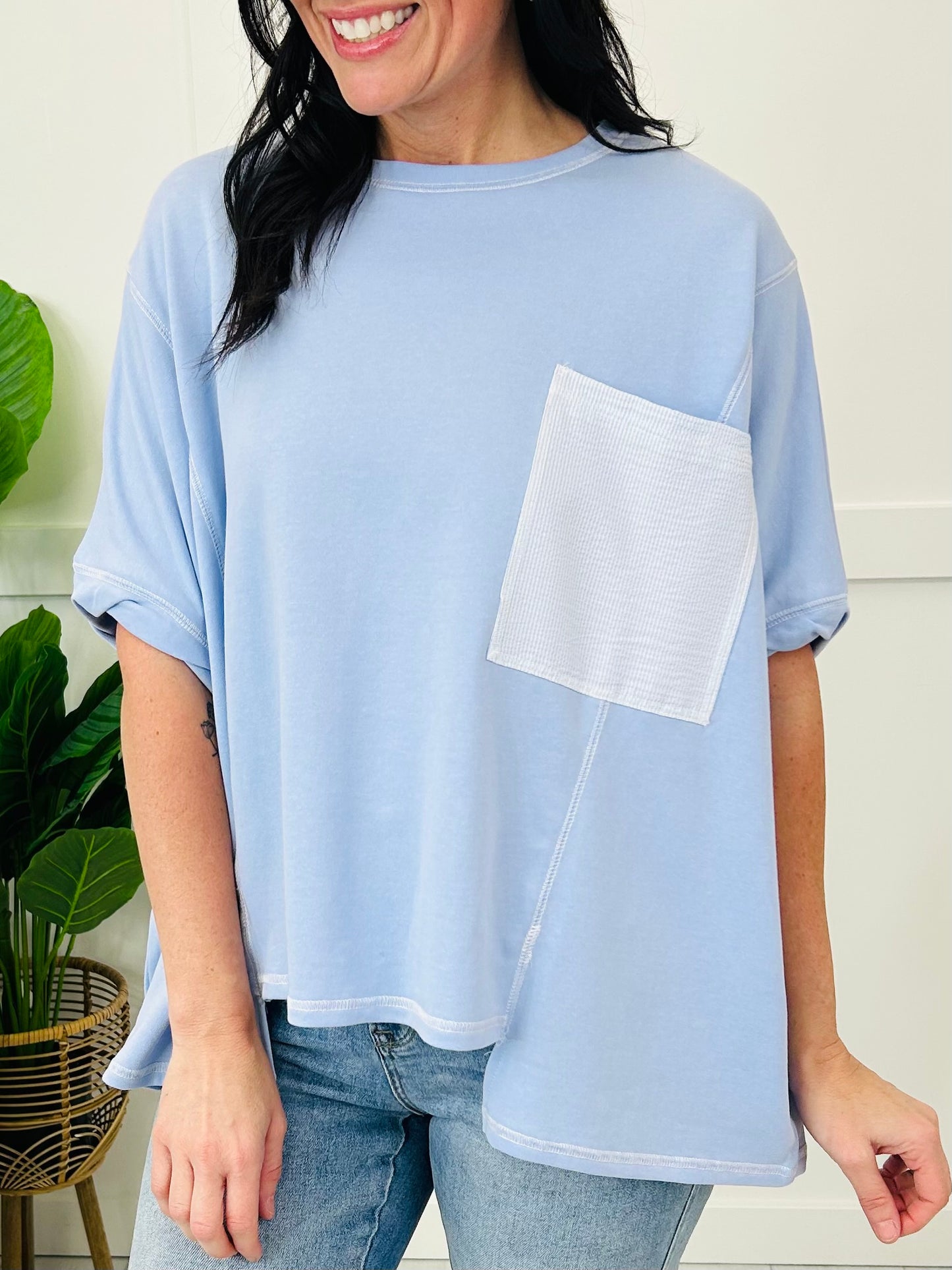 The Simply Yours Top In Light Blue