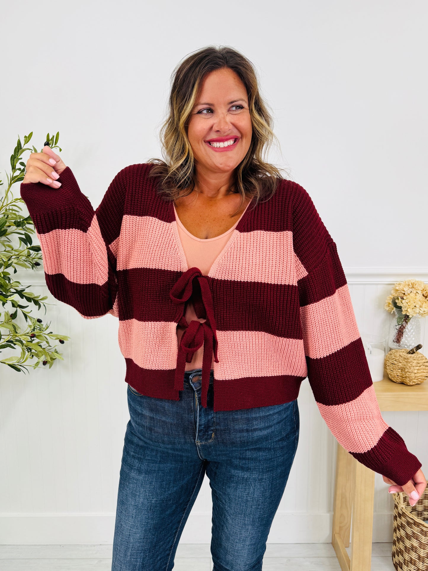 Burgundy Bliss Cardigan