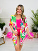 Bright And Tropical Print Swimsuit Cover Up