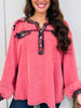 Cabin Bound Pullover In Strawberry