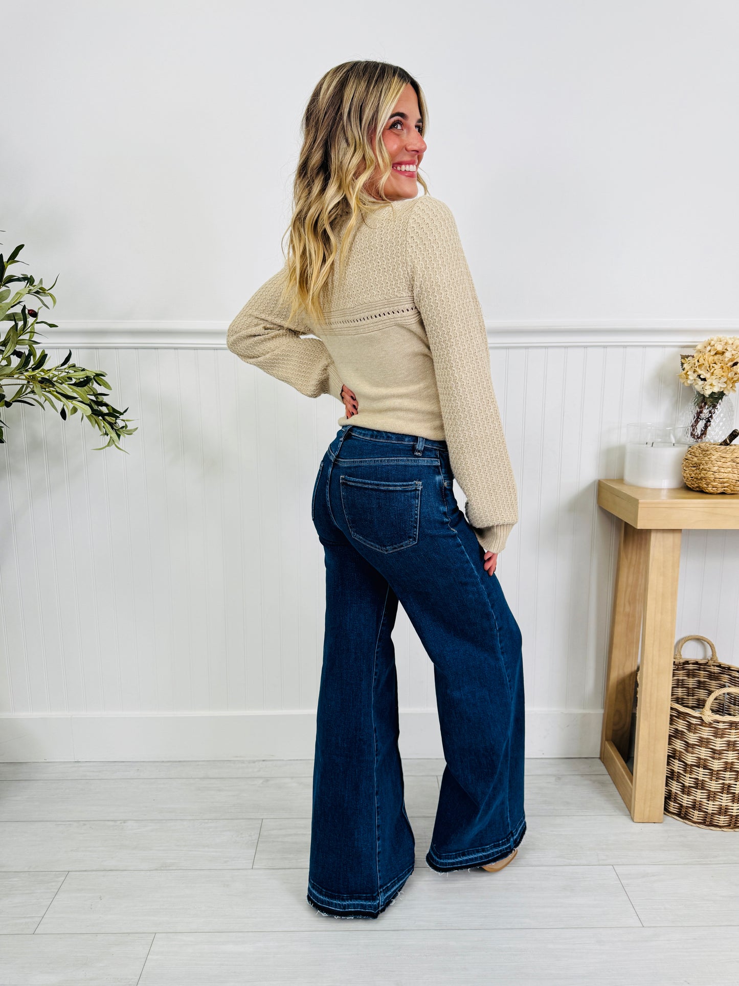 Seam To Impress Tummy Control Retro Wide Leg Jeans