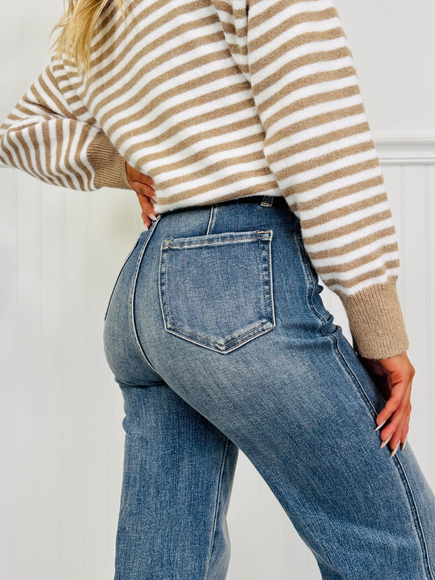 Wear It Well Tummy Control Wide Leg Jeans