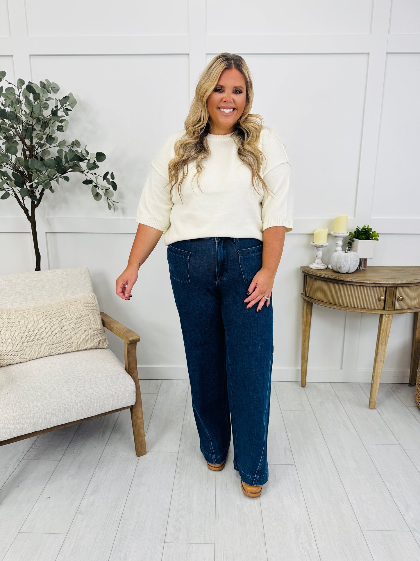 Judy Blue Effortless Elevation Retro Wide Leg Jeans