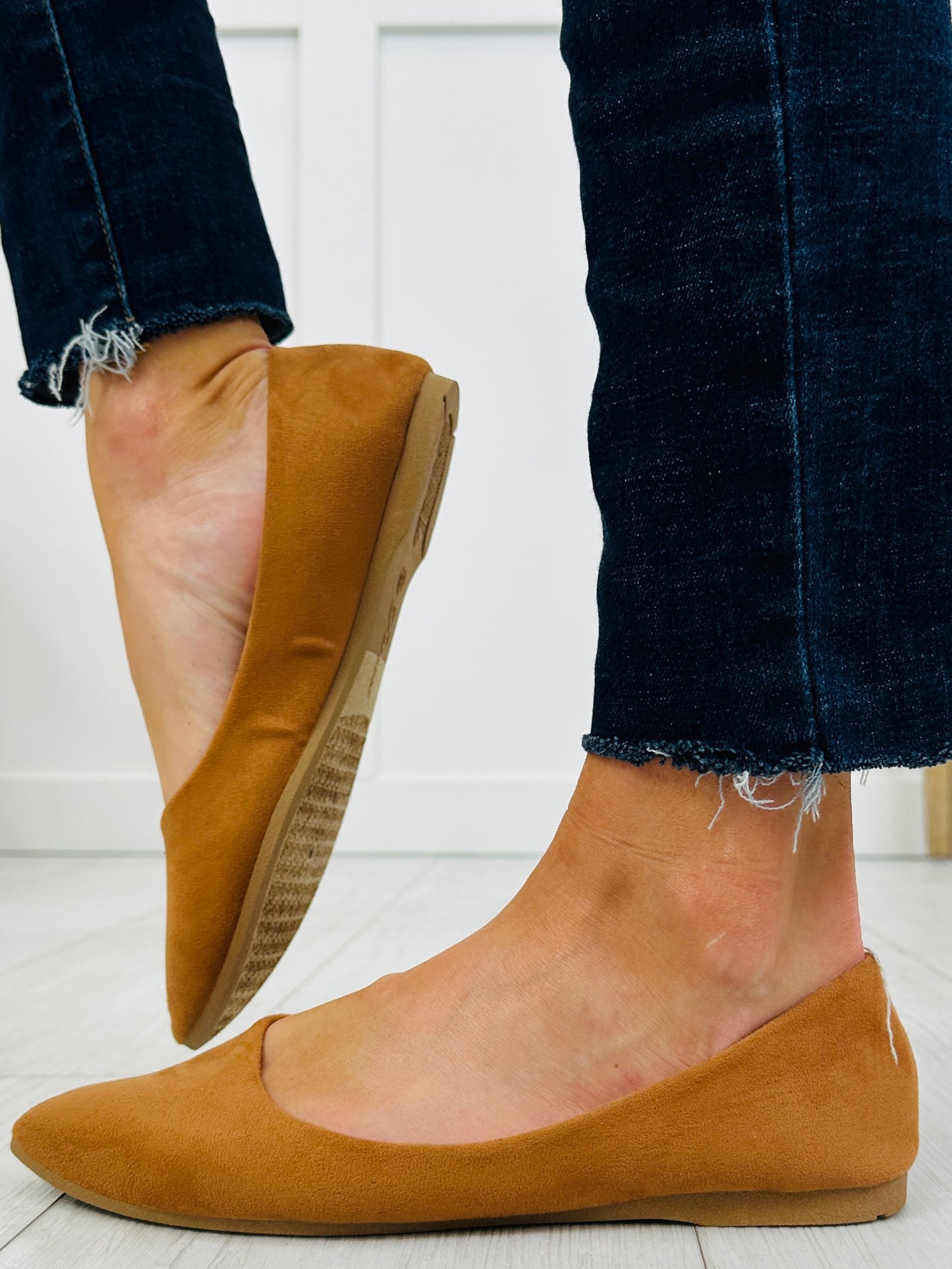 Whisper Walk Flats in Tan