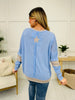 Cosmic Stitch Pullover In Cornflower Blue