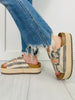 Sunshine on My Mind Sandals In Black Stripe