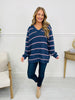 Lined With Love Sweater in Denim