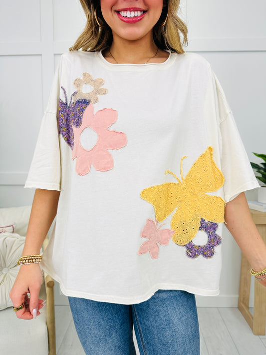 Fluttering Petals Top