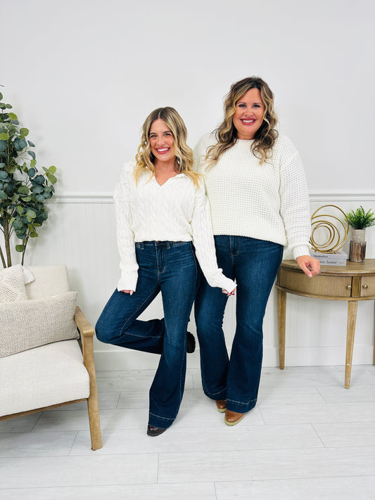 Judy Blue All Day Flair Trouser Flare Jeans