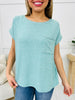 DOORBUSTER! Pocket Perfection Top- Multiple Colors!