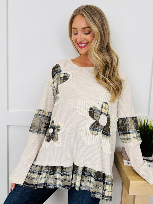 Rewriting The Rules Top In Powder Beige