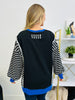 Electric Contrast Sweatshirt in Black