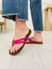 Sandy Strides Flip Flops In Fuchsia