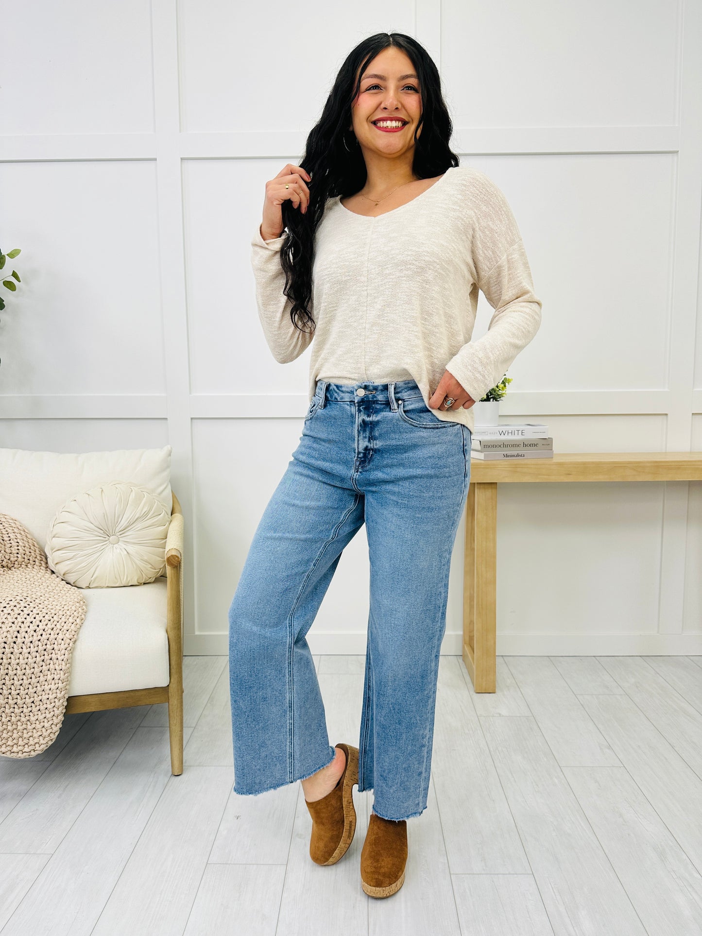 Mica Easy Breezy Wide Leg Jeans in Reg/Curvy