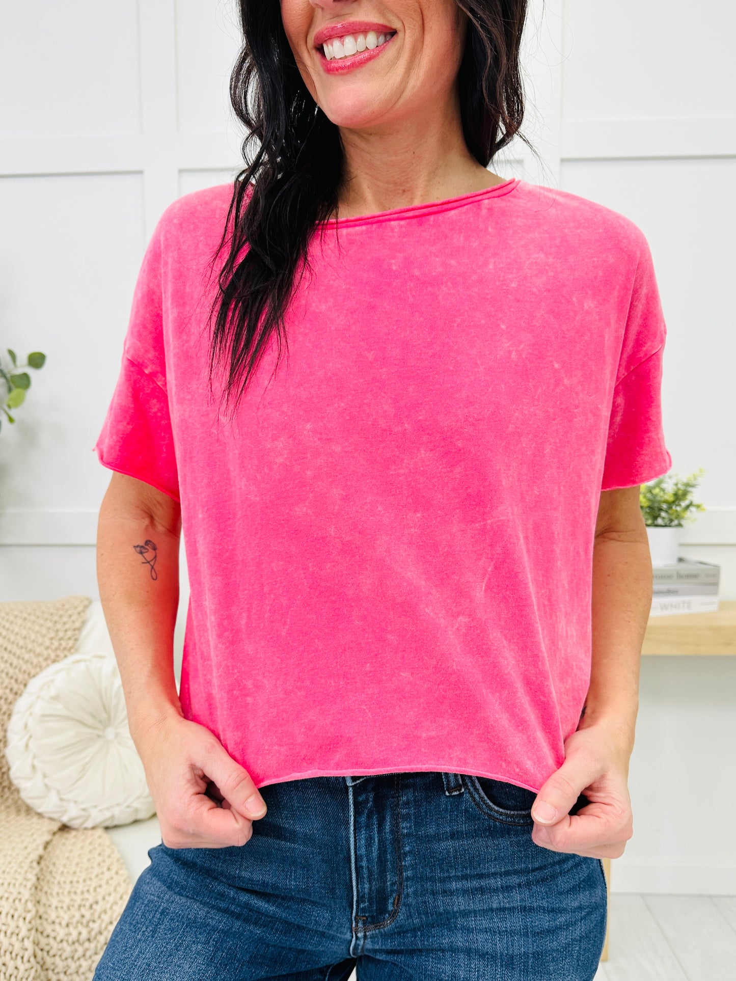 DOORBUSTER! Washed In Style Top- Multiple Colors!