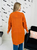 Pockets Full Of Calm Cardigan in Rust