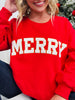 Merry Chenille Patch Crewneck Sweatshirt
