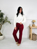 Judy Blue Merlot Moment Thermal Straight Jeans