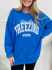 Literally Freezing Graphic Crewneck Sweatshirt In Heather Royal