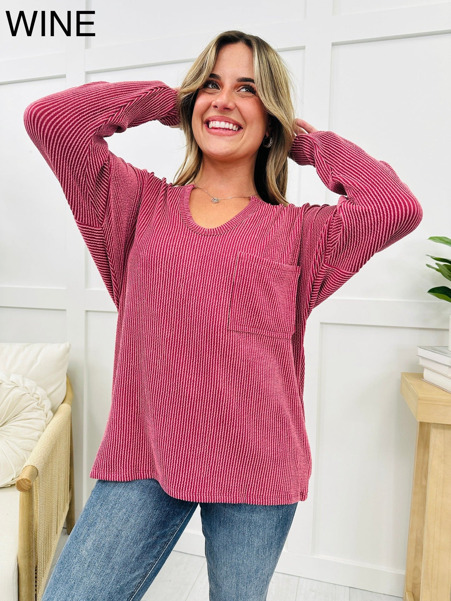 Cute and Corded Top- Multiple Colors!