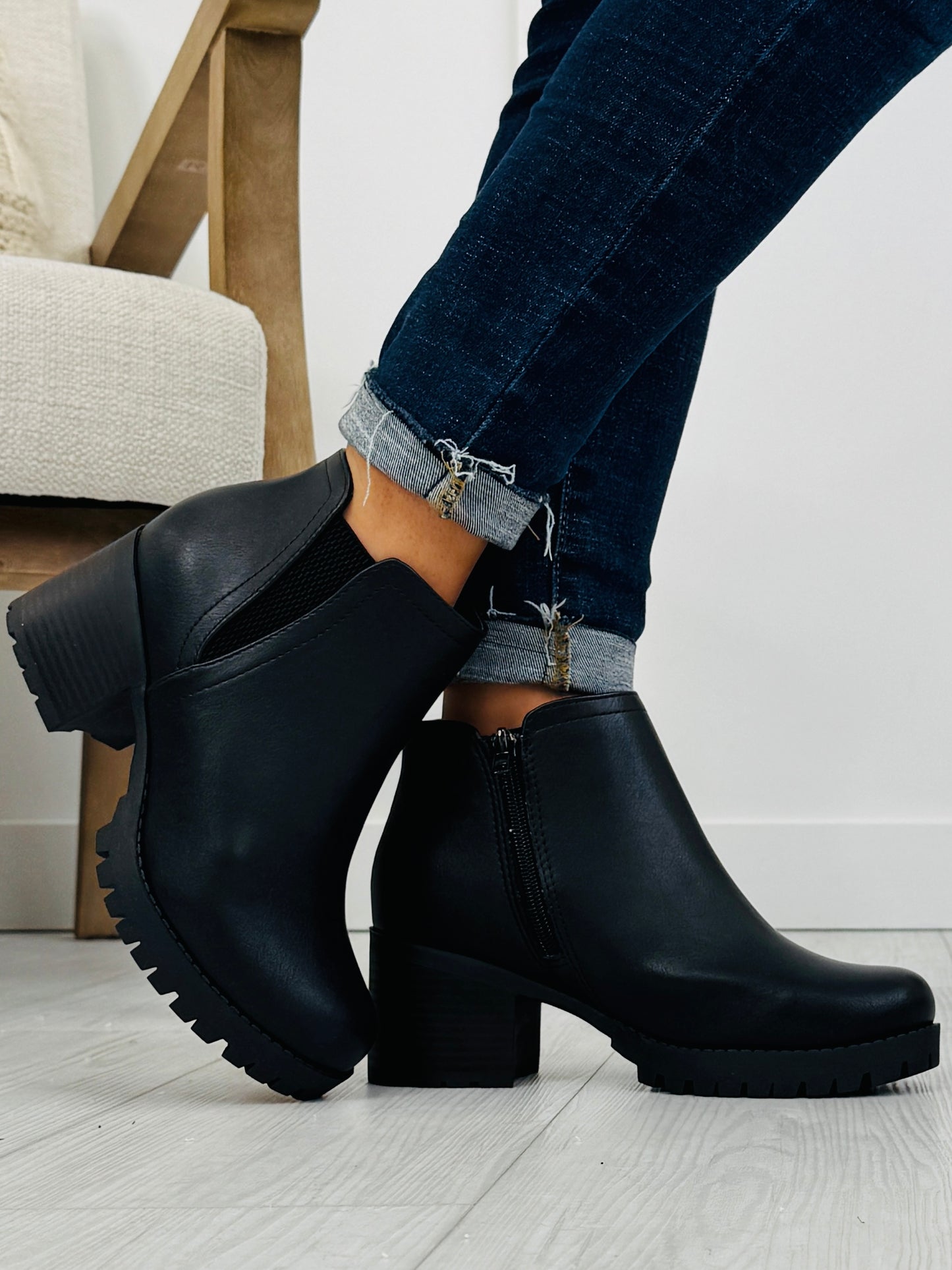 Coffee Run Bootie In Black