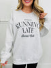 Always Running Late Graphic Crewneck Sweatshirt
