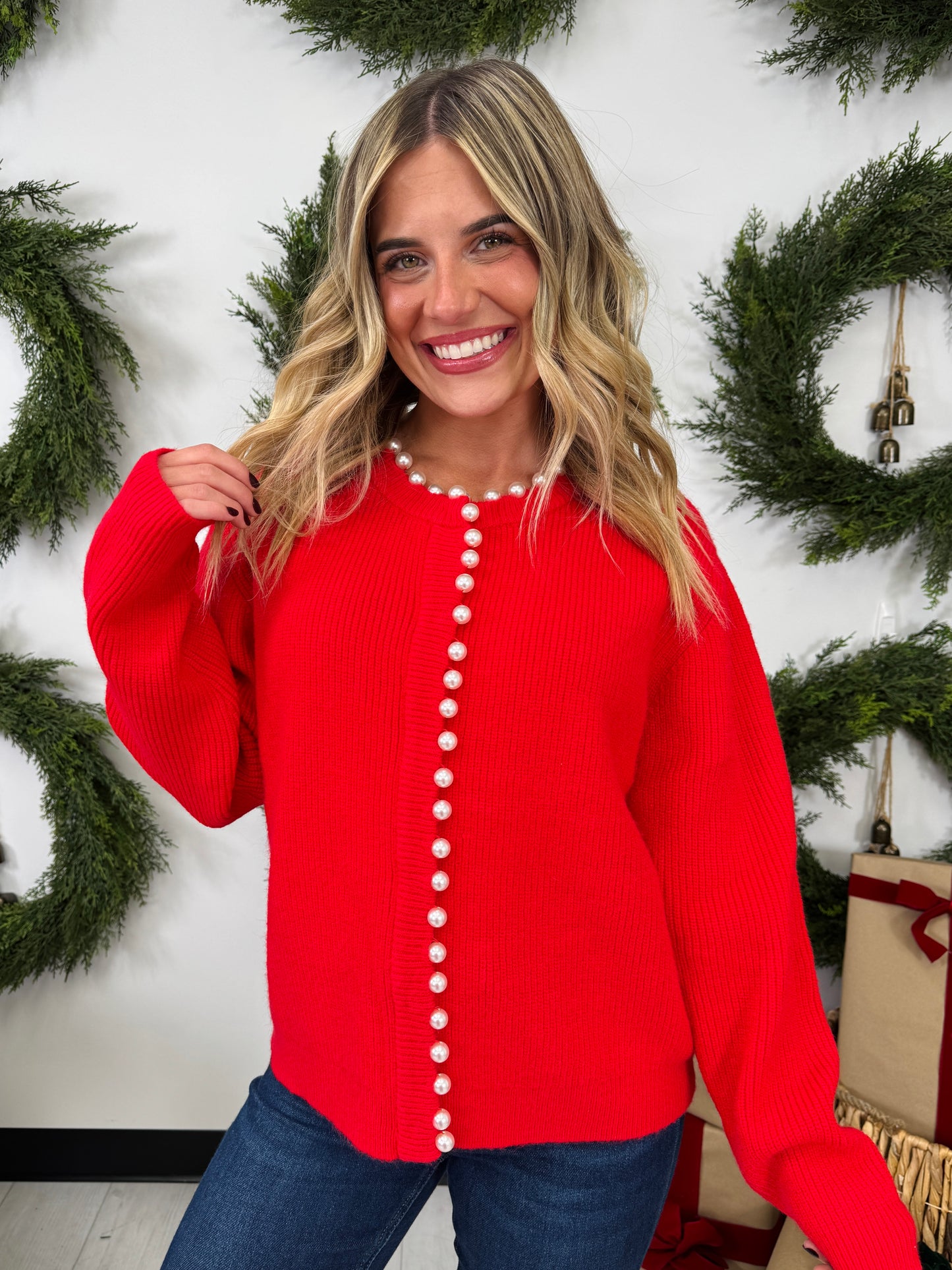Pearl Appeal Sweater In Multiple Colors