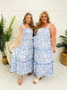 Petals And Promises Dress in Blue/Ivory
