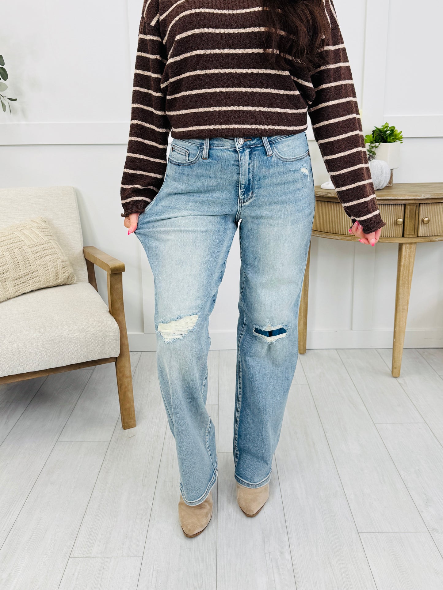 Judy Blue Easy Living Straight Leg Jeans