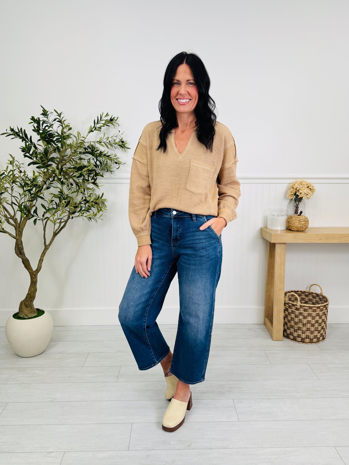 Style In Session Tummy Control Slim Barrel Jeans