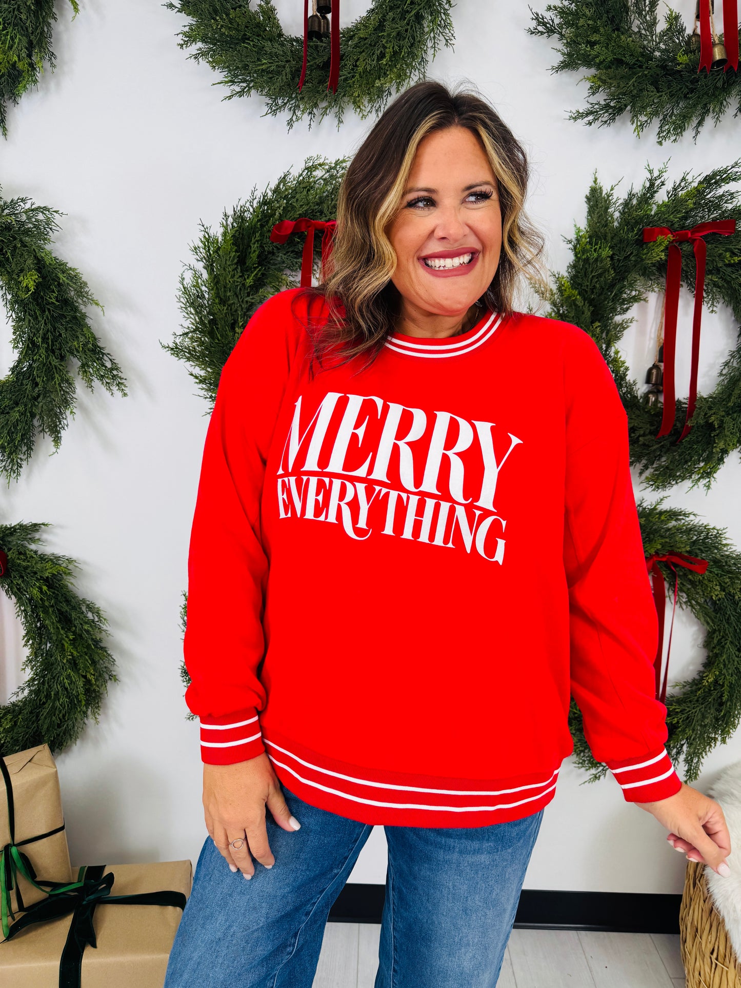 Merry Everything Graphic Crewneck Sweatshirt