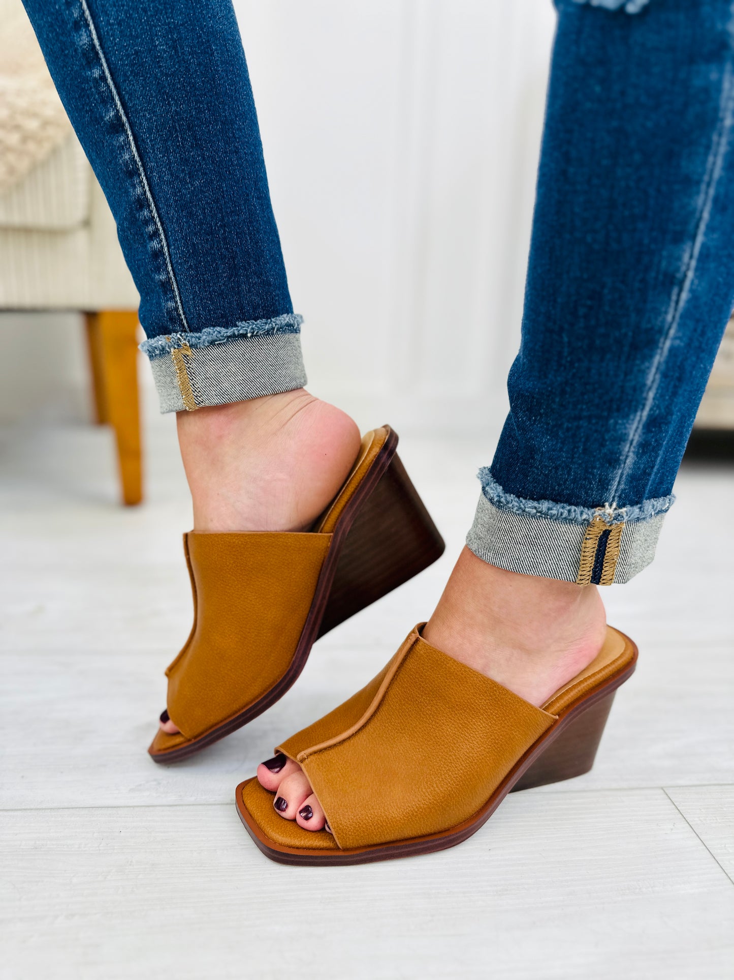 My Flirty Side Wedges In Tan